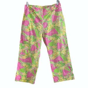 Vintage Lilly Pulitzer Line Drive Capri Size 8
